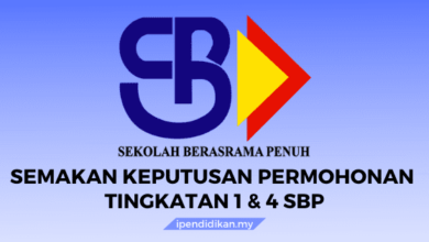 semak keputusan permohonan sbp tingkatan 1 tingkatan 4