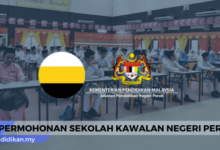 Permohonan Sekolah Kawalan Perak Tingkatan 1