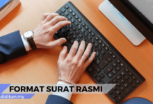 format surat rasmi serta contoh