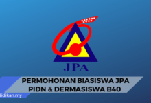 permohonan biasiswa jpa pidn dermasiswa b40 semakan keputusan