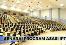 senarai program asasi IPTA