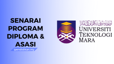 senarai program diploma asasi uitm