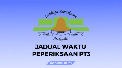 jadual waktu peperiksaan pt3