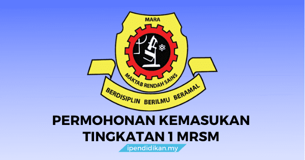 permohonan mrsm tingkatan 1