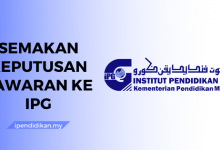 semakan keputusan tawaran ke IPG